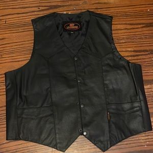 Leather Biker Vest